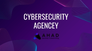 Best Cybersecurity, Digital Transformation And Risk Management Service -AHAD