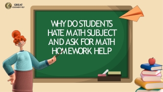 Why Do Students Hate Math Subject and Ask For Math Homework Help?