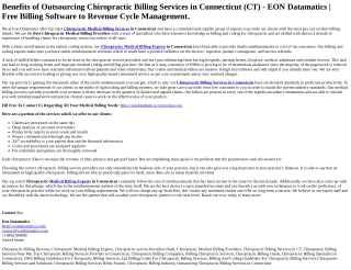 Chiropractic Billing Services in Connecticut