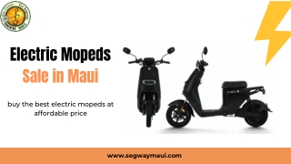 Electric Mopeds Sale in Maui