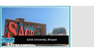 SAGE University, Bhopal