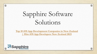 Top 10 iOS App Development Companies in New Zealand  Hire iOS App Developers New Zealand 2023