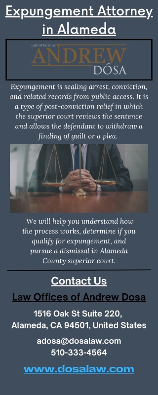 Expungement Attorney in Alameda