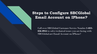 How to Configure SBCGlobal Email Account on iPhone?