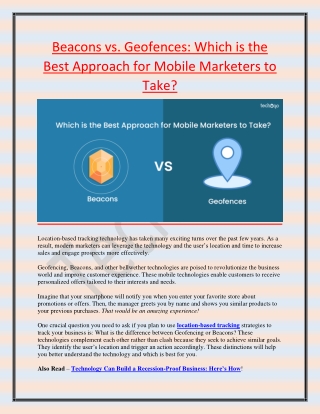 Beacons vs. Geofences: Which is the Best Approach for Mobile Marketers to Take?