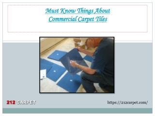 Must Know Things About Commercial Carpet Tiles