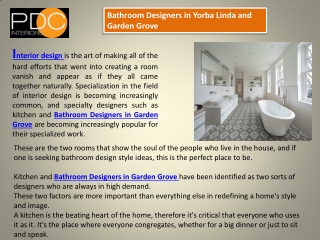 Bathroom Designers in Garden Grove