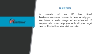 Ip Law Firms  Trademarkservices.com.au