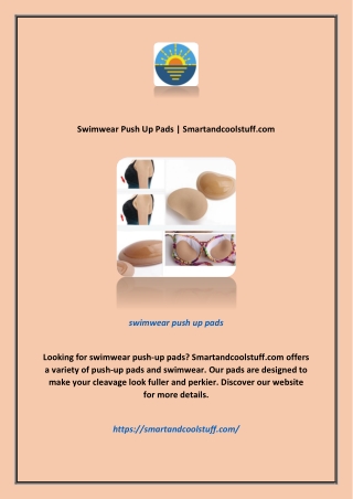 Swimwear Push Up Pads | Smartandcoolstuff.com