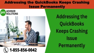 Best methods to deal with QuickBooks Keeps Crashing