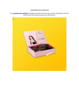 customized hair extensions