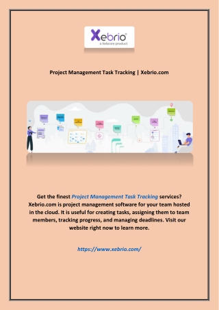 Project Management Task Tracking | Xebrio.com