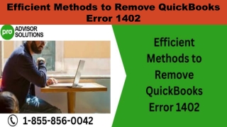 A quick and easy guide to fix QuickBooks Error 1402