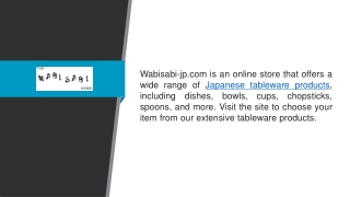 Japanese Tableware Products  Wabisabi-jp.com