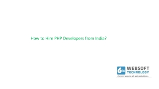 Get PHP services through the affordable PHP developer India
