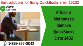 Easy troubleshooting guide to resolve QuickBooks Error 15102