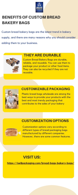 Benefits of Custom Bread Bakery Bags