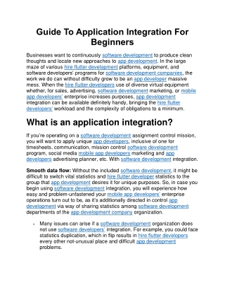 Guide To Application Integration For Beginners (1)