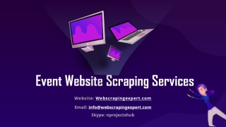 Event Website Scraping Services