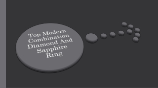 Top Modern Combination Diamond And Sapphire Ring