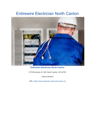 Entirewire Electrician North Canton