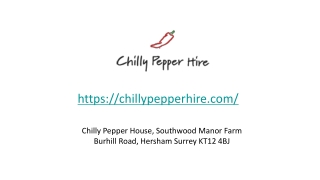 Chilly Pepper Hire