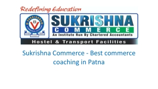 Best CA Classes in Patna & Best Commerce Institute in Patna