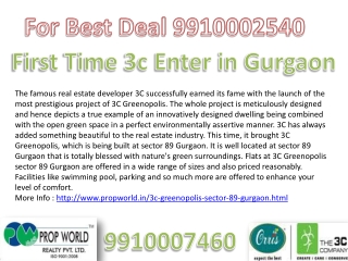 Greenopols Gurgaon 3c Greenopols 9910002540/7460 3c Greenopo