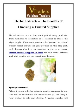 Herbal Extract Supplier In India Call-9868086788