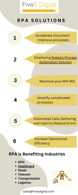 Robotic Process Automation (RPA) Solutions - FiveS Digital