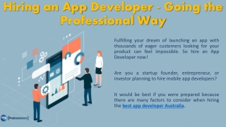 Best App Developer Australia