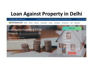 Loan Against Property in Delhi