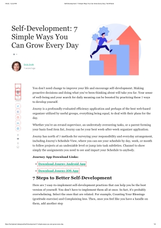 Self-Development 7 Simple Ways You Can Grow Every Day