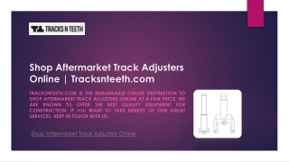 Shop Aftermarket Track Adjusters Online | Tracksnteeth.com