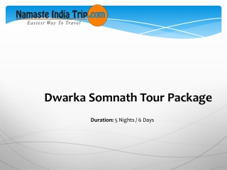 Dwarka Somnath Tour Package