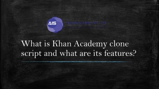 What is Khan Academy clone script and what are its features?