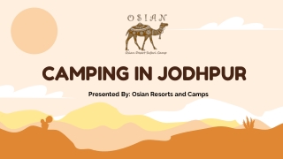 Adventures Camping in Jodhpur