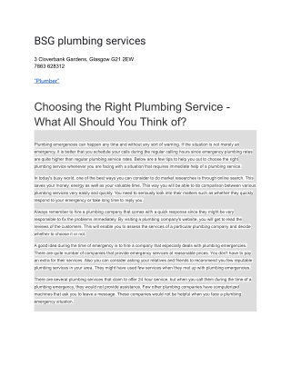 BSG plumbing services (1)