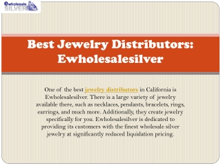 Best Jewelry Distributors in California