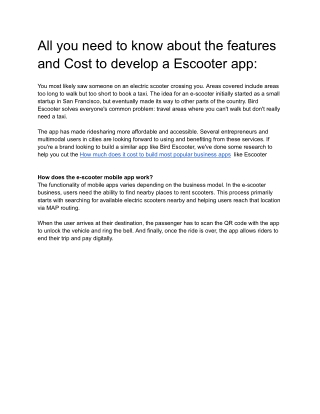 Blog- escooter - Google Docs