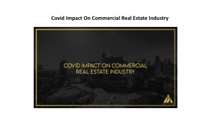 Covid Impact On Commercial Real Estate Industry