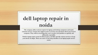 dell laptop repair in noida