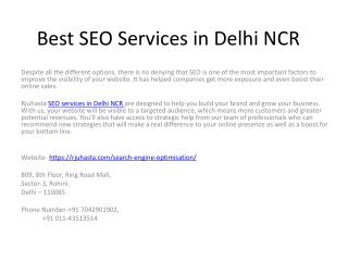 Best SEO Services in Delhi NCR