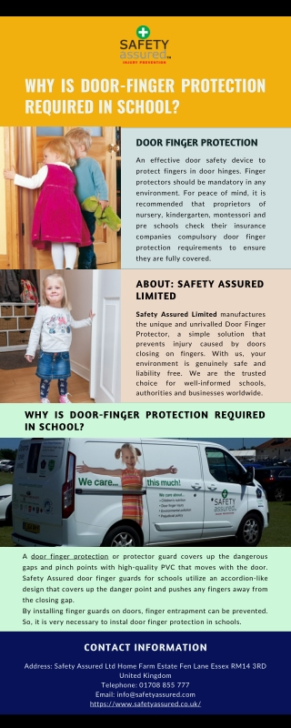 Why is Door-Finger Protection Required in School