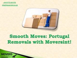 Smooth Moves Portugal Removals with Moversint!