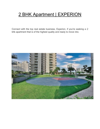 2 BHK Apartment | EXPERION