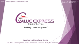 Value Express International Courier Service In Chennai