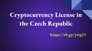 Cryptocurrency License in the Czech Republic
