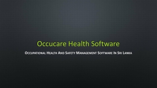 Occupational Health And Safety Management Software In Sri Lanka