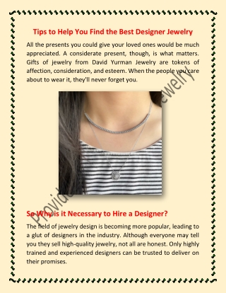 Tips to Help You Find the Best Designer Jewelry_ProvidenceDiamondFineJewelry